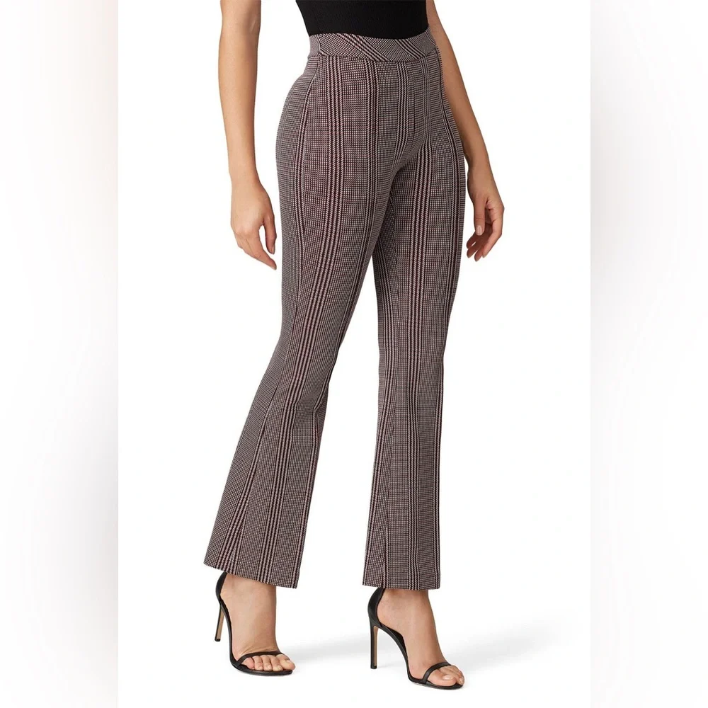 Rosetta Getty Plaid Cropped Flare Trousers - Picture 2 of 12